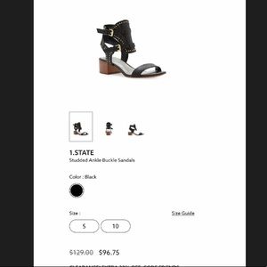 1.State Stud Block Sandal NEW